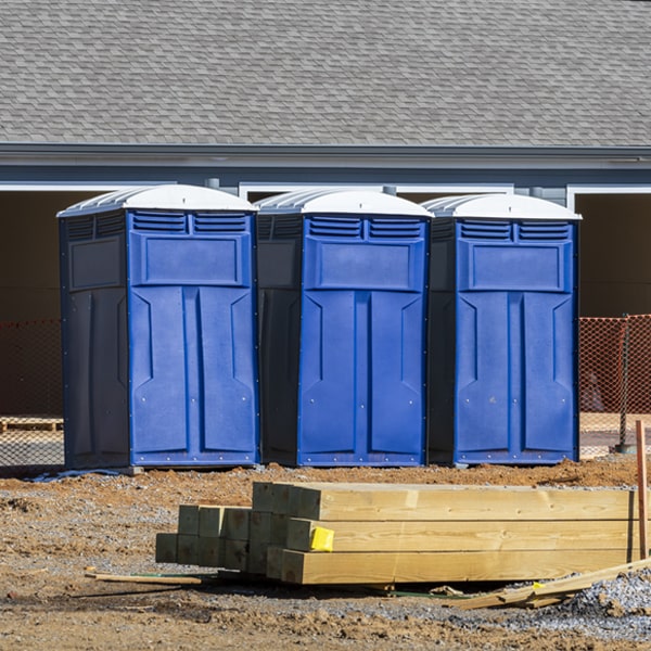 is there a specific order in which to place multiple portable toilets in Marquette